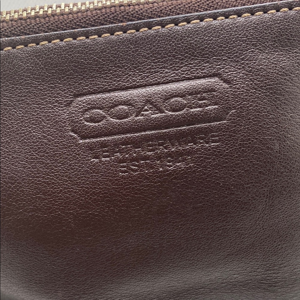 Vintage 1941 Coach Brown Wristlet - Picture 3 of 4